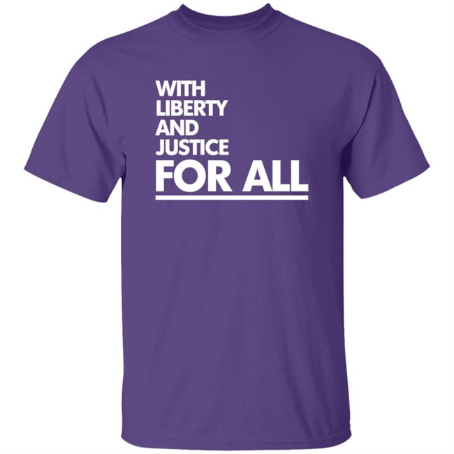 With Liberty And Justice For All Black Shirt With Liberty And Justice For All Black Shirt