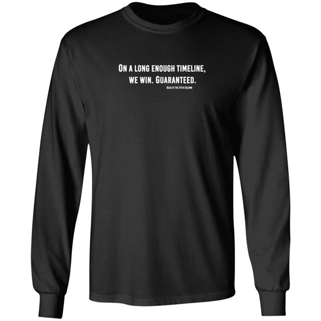 On A Long Enough Timeline We Win Shirt