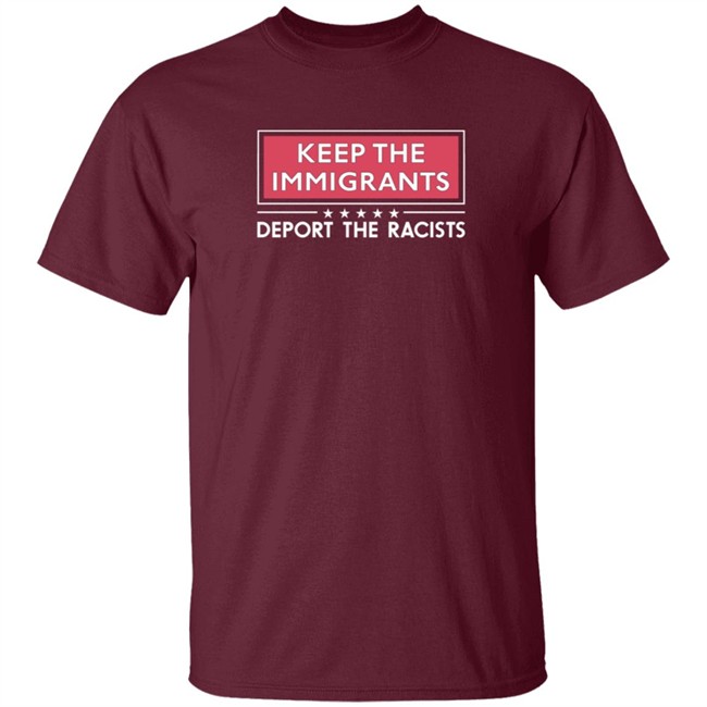 Keep The Immigrants Deport The Racists Short-Sleeve Unisex T-Shirt Keep The Immigrants Deport The Racists Short-Sleeve Unisex T-Shirt
