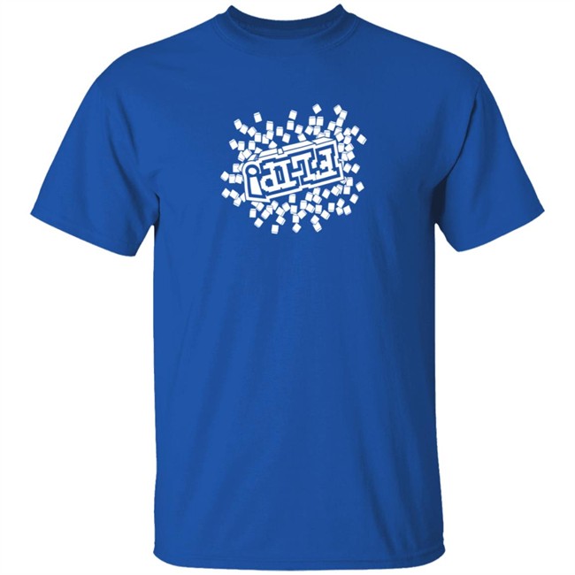 Unspeakable Merch Marine Blue Pixel Flip T Shirt