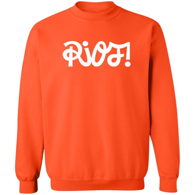 Paramore Merch Riot Orange Crewneck Sweatshirt Paramore Merch Riot Orange Crewneck Sweatshirt