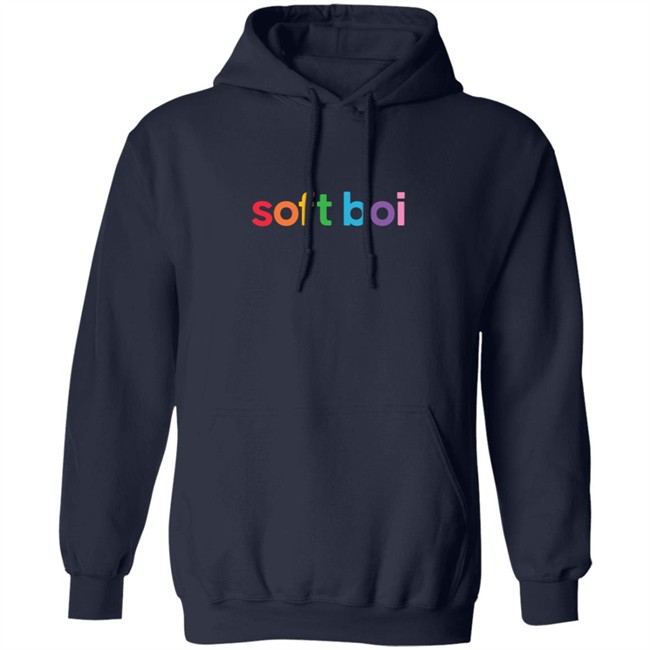 Soft Boi Merch Rainbow Text Crewneck Sweatshirt Soft Boi Merch Rainbow Text Crewneck Sweatshirt