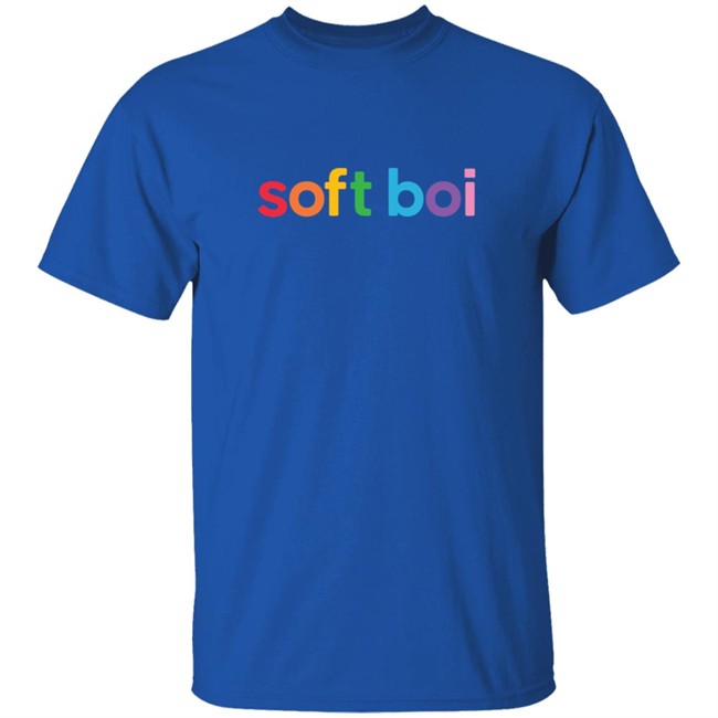 Soft Boi Merch Rainbow Text Crewneck Sweatshirt Soft Boi Merch Rainbow Text Crewneck Sweatshirt