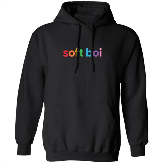 Soft Boi Merch Rainbow Text Crewneck Sweatshirt Soft Boi Merch Rainbow Text Crewneck Sweatshirt