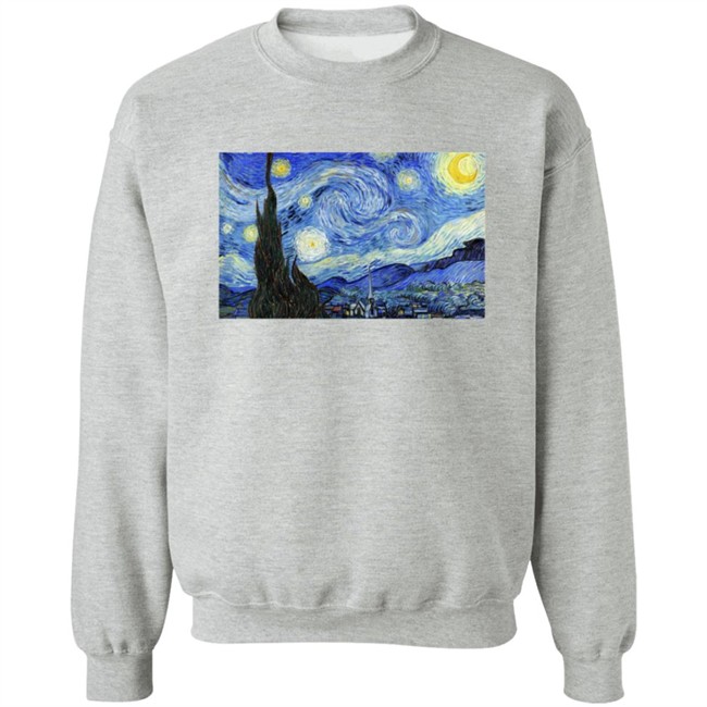 The Starry Night Vincent van Gogh Crewneck Sweatshirt The Starry Night Vincent van Gogh Crewneck Sweatshirt