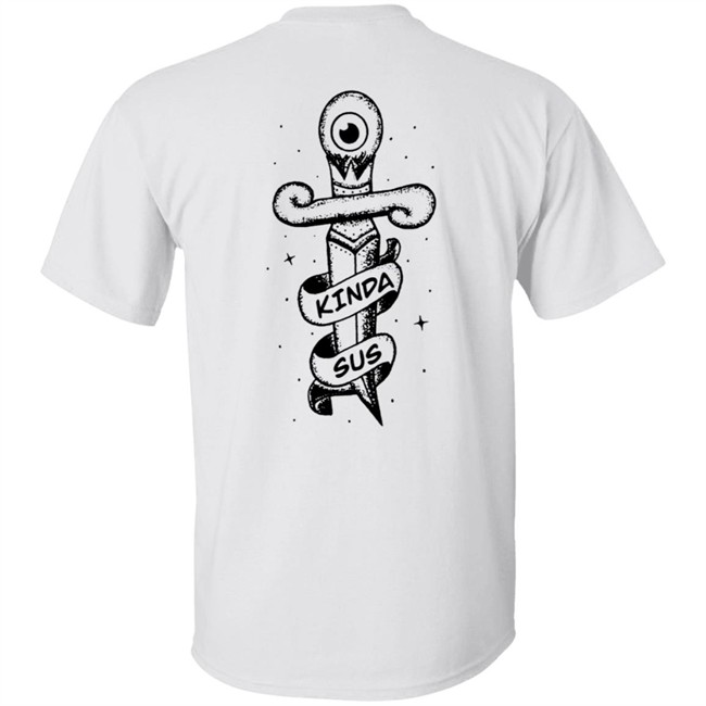 Jacksepticeye Merch Kinda Sus White Shirt