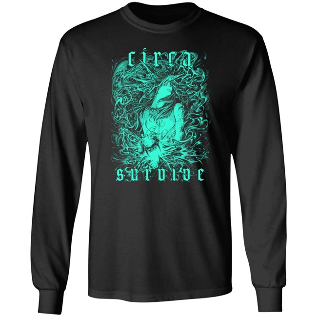 Circa Survive Merch Illustration Long Sleeve Tee Shirt Circa Survive Merch Illustration Long Sleeve Tee Shirt