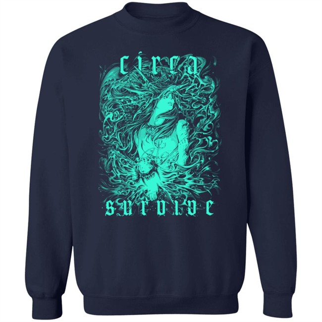 Circa Survive Merch Illustration Long Sleeve Tee Shirt Circa Survive Merch Illustration Long Sleeve Tee Shirt
