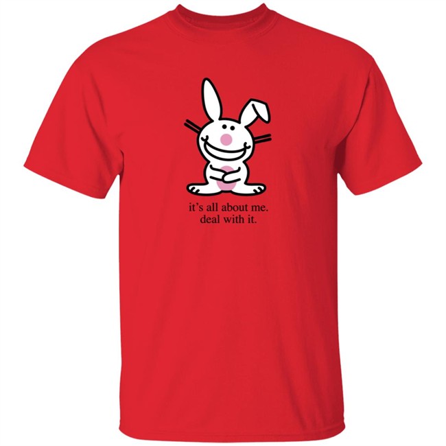 Happy Bunny Its All About Me Deal With It T Shirt Happy Bunny Its All About Me Deal With It T Shirt