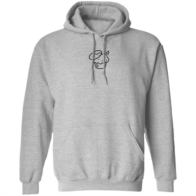 1 Million Muffins Black Text Hoodie 1 Million Muffins Black Text Hoodie