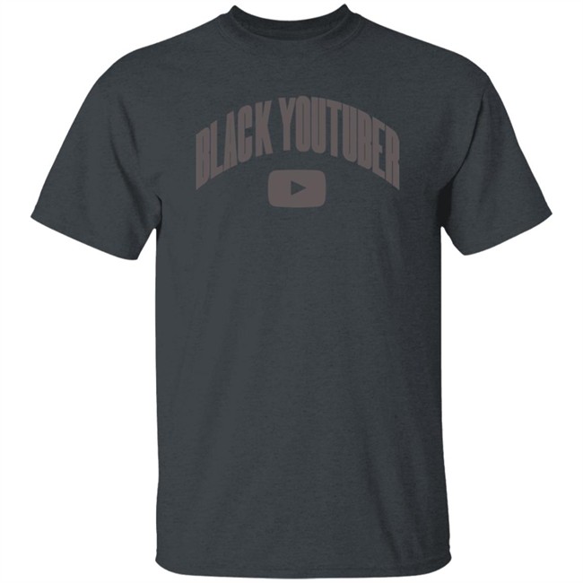 Black Youtuber Hoodie Black -Poudii Black Youtuber Hoodie Black -Poudii