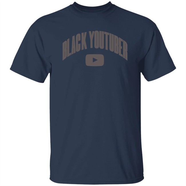 Black Youtuber Hoodie Black -Poudii Black Youtuber Hoodie Black -Poudii