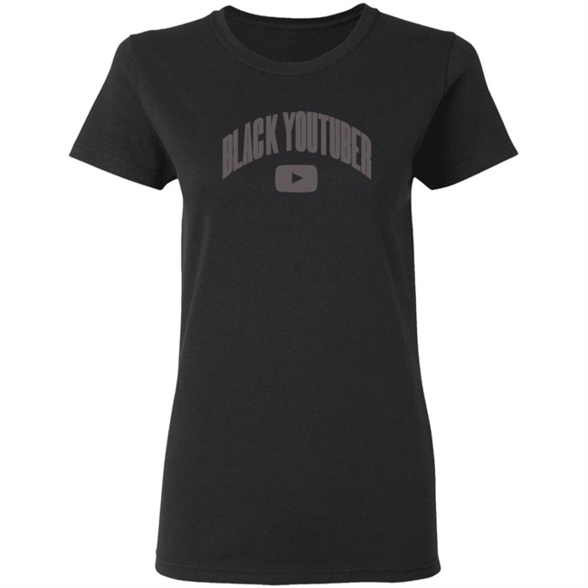 Black Youtuber Hoodie Black -Poudii Black Youtuber Hoodie Black -Poudii